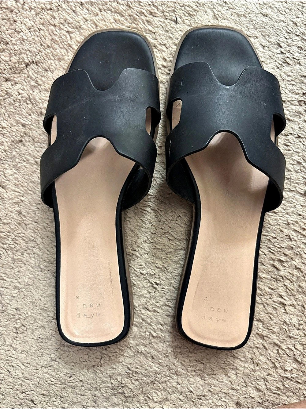 A New Day Ainsley Slide Sandals Black